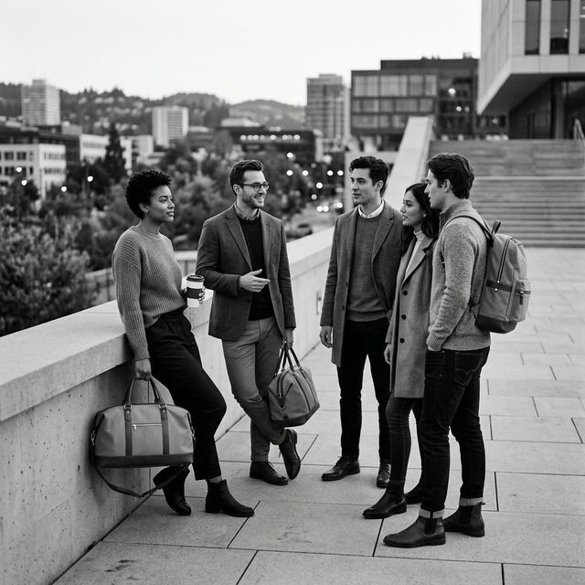 Students traveling together